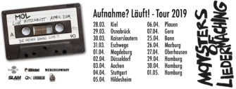 Monsters of Liedermaching auf „Aufnahme? Läuft!“ Frühjahrstour 2019