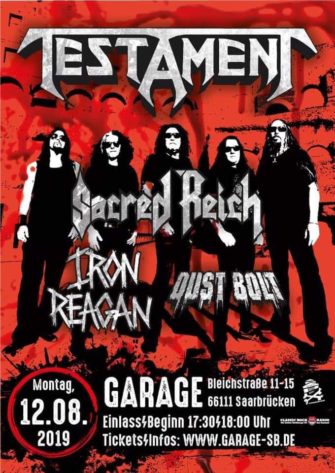 Trash-Legende TESTAMENT live in Saarbrücken