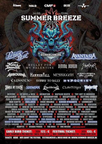 SUMMERBREEZE 2019 –  Neue Bands