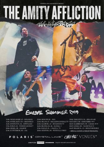 The Amity Affliction – Europe Summer Tour 2019