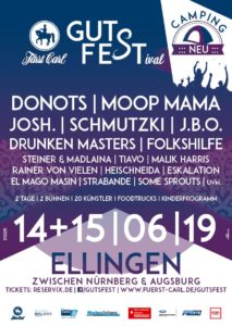 Gutsfestival 2019 - 2 Tage 2 Bühnen  20 Künstler 2 x 2 Tickets