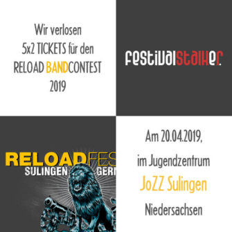 Gewinnspiel 5×2 Tickets für den Reload Bandcontest 2019.