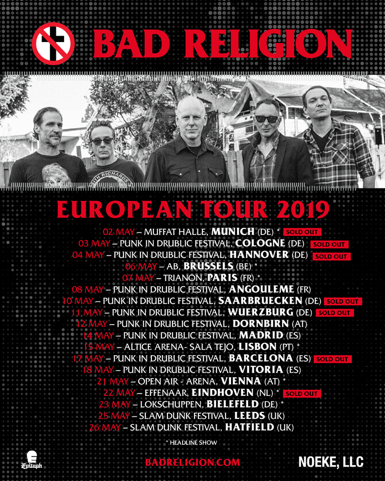 Bad Religion mit neuen Songs auf Tour