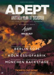 TOUR: ADEPT - ANOTHER YEAR OF DESASTER