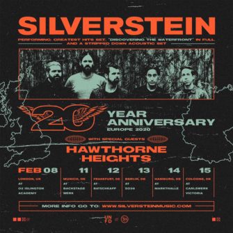 TOUR: SILVERSTEIN – 20th ANNIVERSARY TOUR