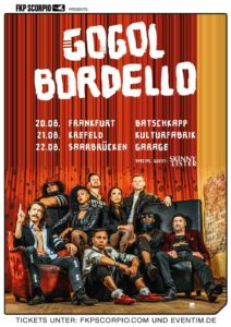 TOUR: GOGOL BORDELLO DREI TERMINE IN DEUTSCHLAND