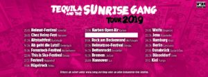 GEWINNSPIEL: TEQUILA AND THE SUNRISE GANG PACKAGE