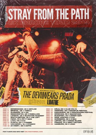 Tour: Stray From The Path – UK Europe Tour 2019
