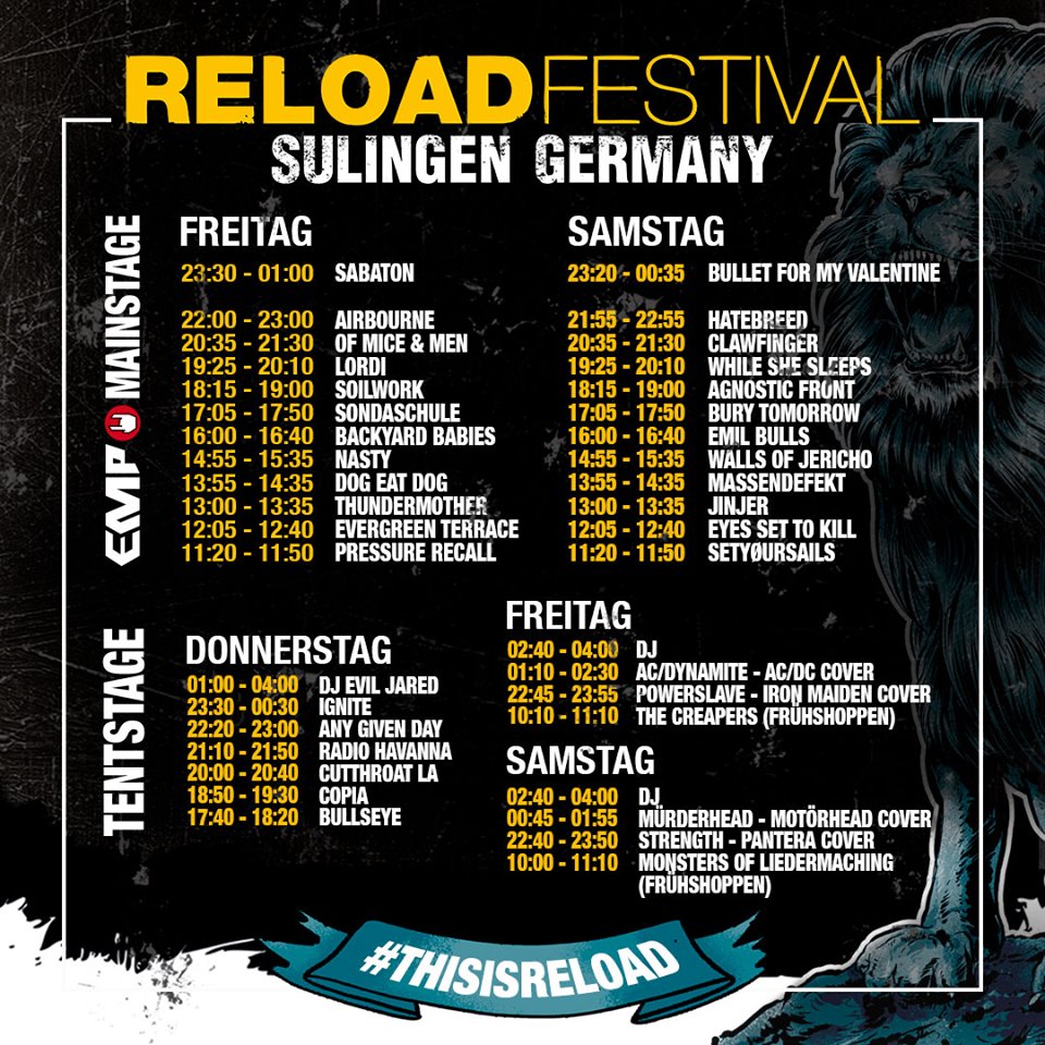 Gewinnspiel: 2x1 Tickets für das Reload Festival