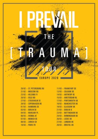 I Prevail – The Trauma Tour Europe 2020