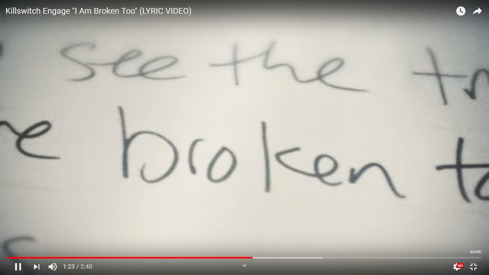 Video Killswitch Engage I Am Broken Too Watch official video, print or download text in pdf. video killswitch engage i am broken too