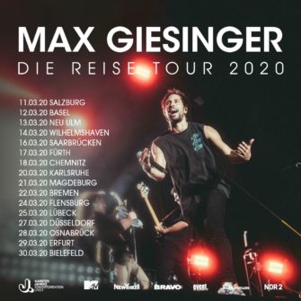 Tour: Max Giesinger „Die Reise“ 2020