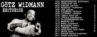 Tour : Götz Widmann – 25 Jahre unanständige Lieder