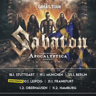 Tour: SABATON – „The Great Tour“ 2020
