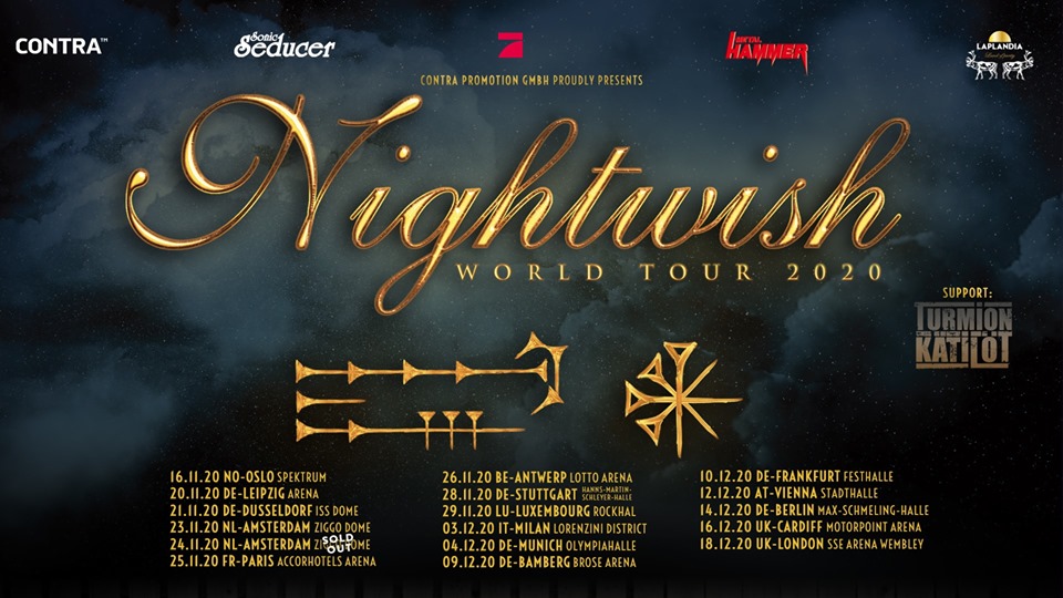 nightwish world tour 2020
