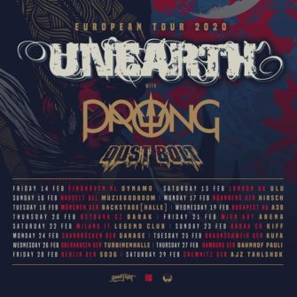 Tour: Unearth – European Tour 2020