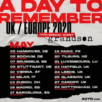 A Day To Remember sind im Mai wieder auf EU-Tour!