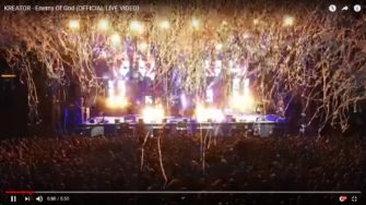 Kreator mit Live Video zu Enemy Of God