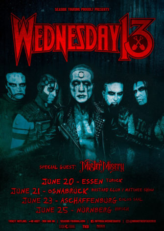 Mister Misery mit Wednesday 13 auf Tour