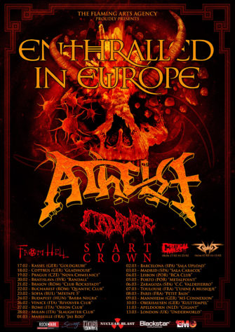 CADAVER – Kündigen neue Europa und UK Tourdaten mit ATHEIST an