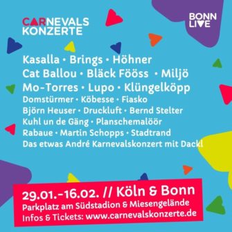 Die Bonn Live Carnevalskonzerte machen‘s möglich!