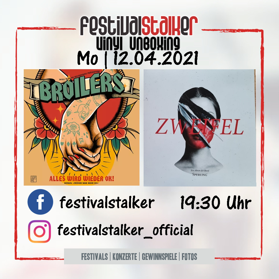 Festivalstalker - Vinyl Unboxing - Live auf Facebook und Instagram