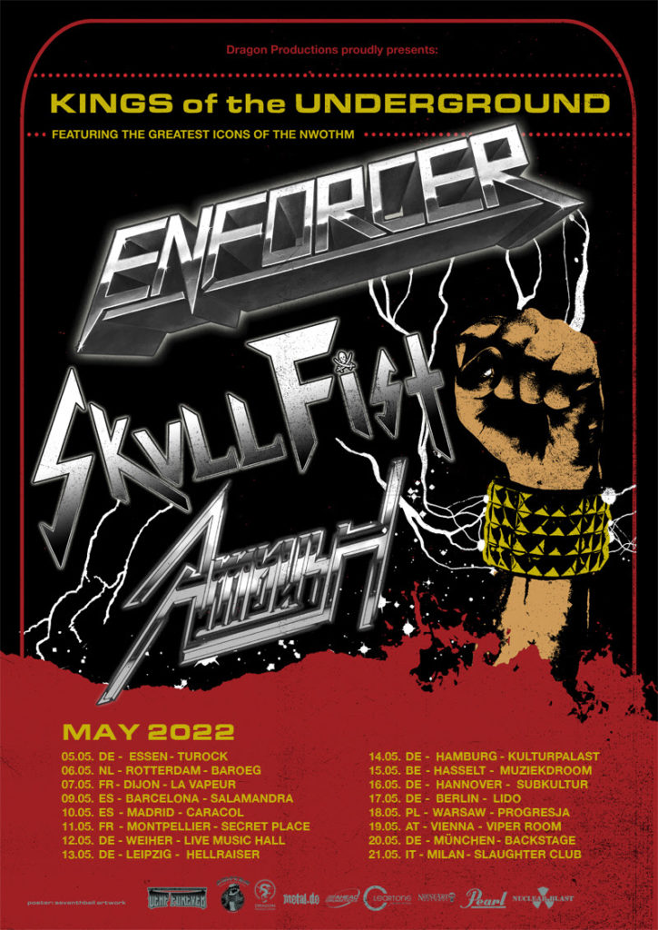 Enforcer verschiebt Europa-Tour mit Skull Fist & Ambush auf 2022!