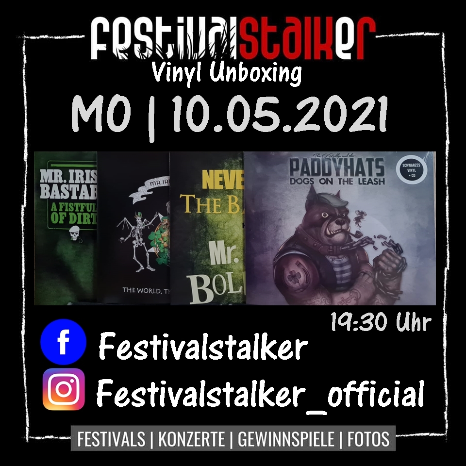 Festivalstalker - Vinyl Unboxing - Live auf Facebook und Instagram