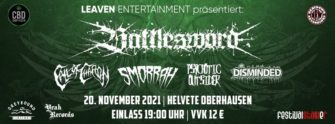 Festivalstalker präsentiert BATTLESWORD mit SMORRAH, CALL OF CHARON, PSYCHOTIC OUTSIDER und DISMINDED im Helvete