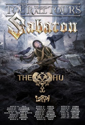 Sabaton kommen auf „The Tour To End All Tours“ 2022