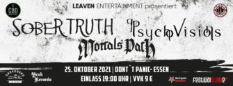 Festivalstalker präsentiert SOBER TRUTH mit PSYCHO VISIONS und MORTALS PATH in Essen