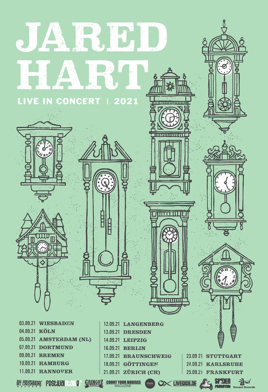 Festivalstalker präsentiert Jared Hart Live in Concert Tour 2021