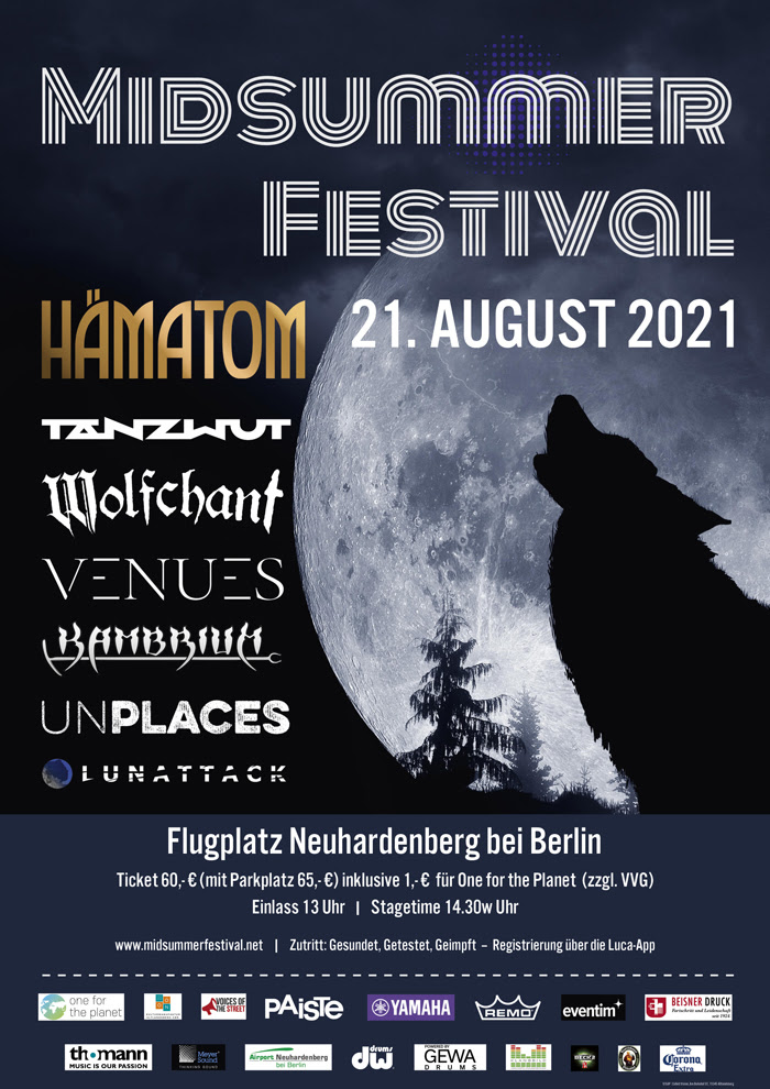 Midsummer Music Festival am Flugplatz Neuherdenberg bei Berlin