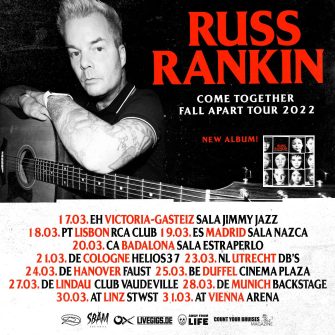 Russ Rankin von Good Riddance auf Europatour 2022