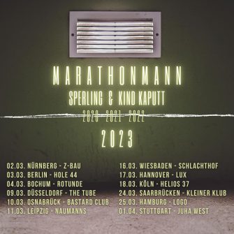 Marathonmann, Kind Kaputt & Sperling – Tour auf 2023 verschoben