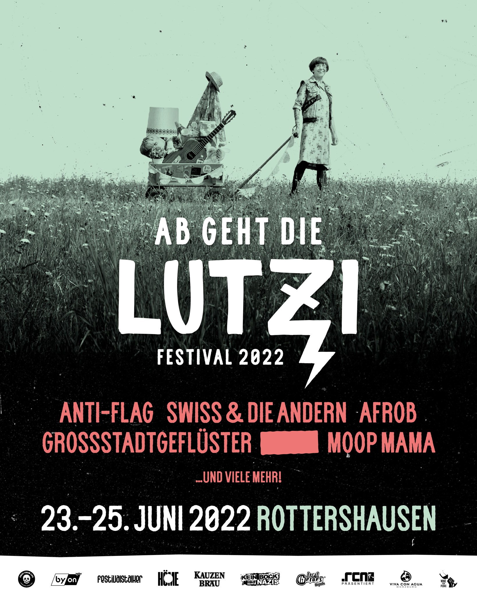 Festivalstalker präsentiert das ABGEHT DIE LUTZI Festival 2022 - Die ersten Acts