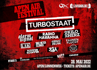 Punk und Konfetti – Das APEN AIR Festival rockt am 28.05.2022 Apen