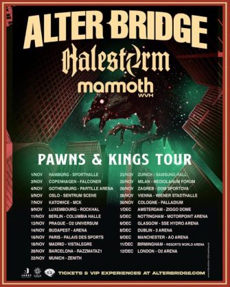 Alter Bridge – Halestorm – Mammoth auf EUROPA-TOUR!