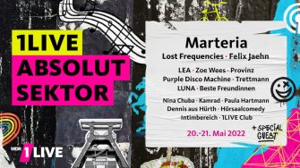 Absolut Sektor! 1LIVE holt mit neuem Live-Format die Stars in den Sektor