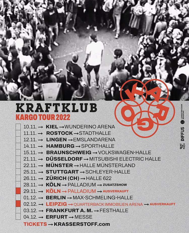 kraftklub kargo tour berlin