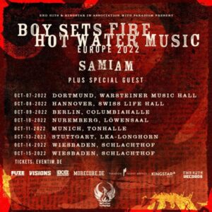 Boysetsfire & Hot Water Music auf Tour 2022
