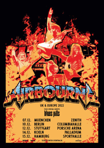Airbourne auf  Europatour mit Blues Pills