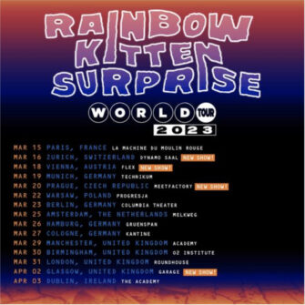 Rainbow Kitten Surprise gehen 2023 auf Welttournee