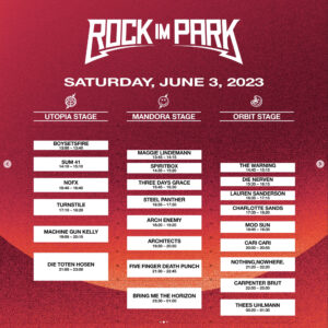 Rock im Park 2023 - Finales Lineup und Timetable