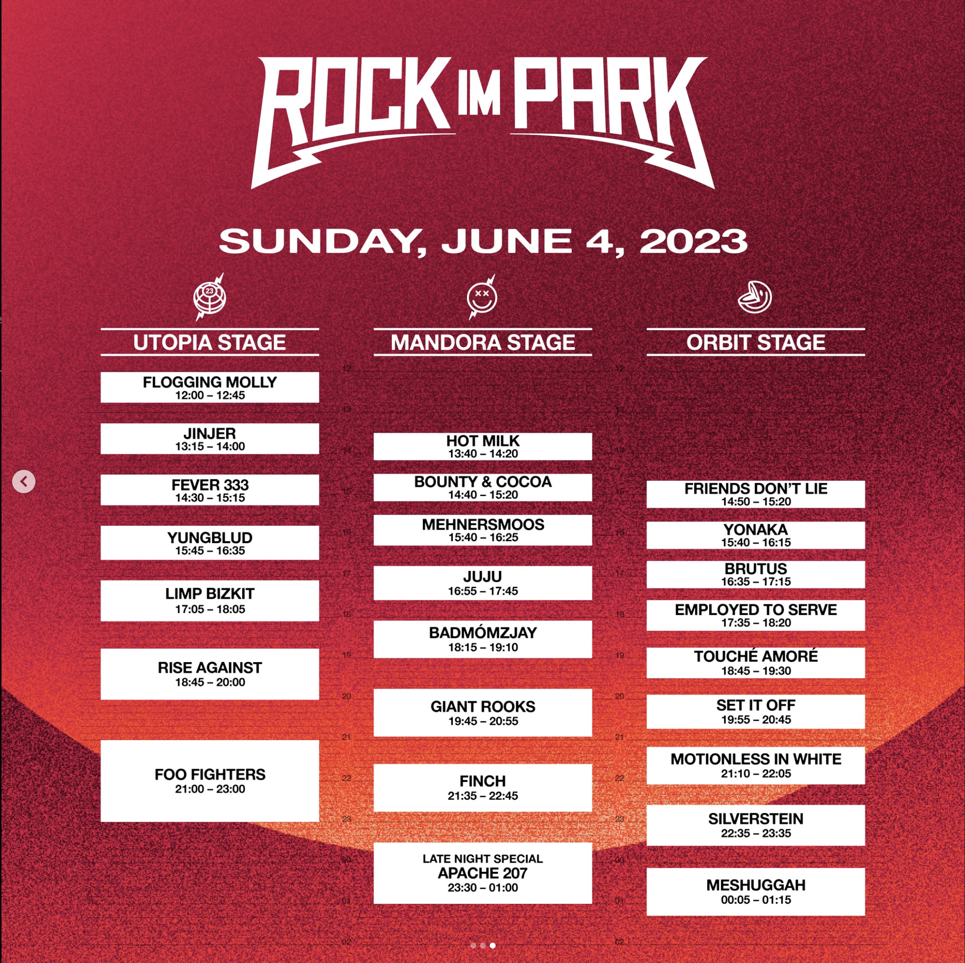 Rock im Park 2023 Finales Lineup und Timetable Rock im Park 2023 Finales Lineup und Timetable