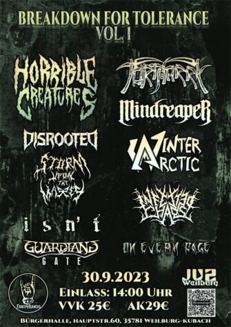 Breakdown4Tolerance – Weilburg (Hessen) rockt am 30.09.2023 mit 10 Bands