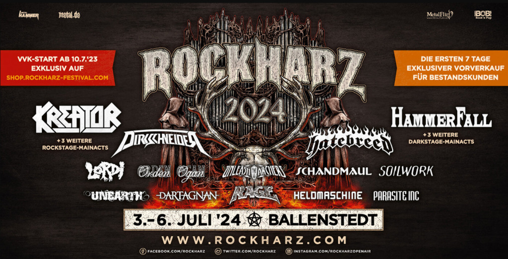 Rock Harz Festival 2024 Nur noch 1000 Tickets, jetzt müsst ihr schnell sein !