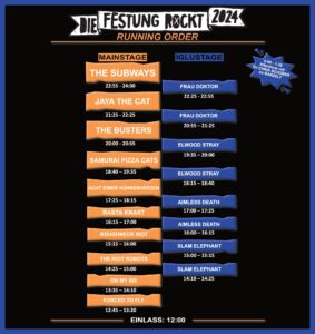 Die Festung Rockt - Alle Infos zum Festival mit TIMETABLE
