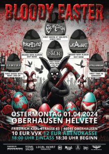 Call of Charon laden zum BLOODY EASTER ins Helvete Oberhausen