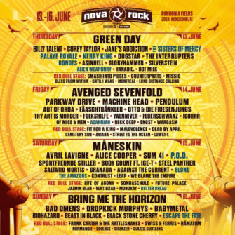 Nova Rock Festival mit neuer Bandwelle für 2024!